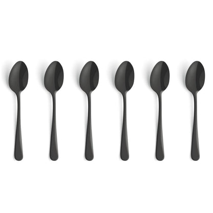 Amefa Austin Theelepels 6 Stuks Mat Zwart