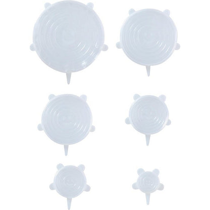 Alpina Flexibele Siliconen Deksels 6/9/11/14/16/20 Cm 6 Stuks
