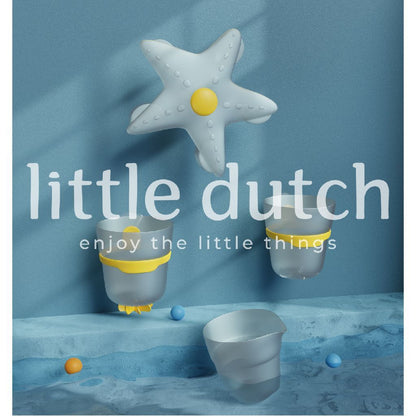 Little Dutch Badwand Bekers Zeester Blauw