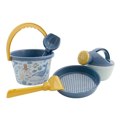 Little Dutch Ocean World Strandset 5-Delig Blauw/Geel