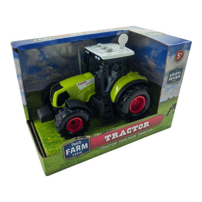 Dutch Farm Tractor + Licht En Geluid 1:36 Groen