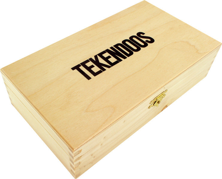 Kangaro K-0035D820 Tekendoos 3-Vaks Ongelakt,Formaat 25X14X6,5Cm