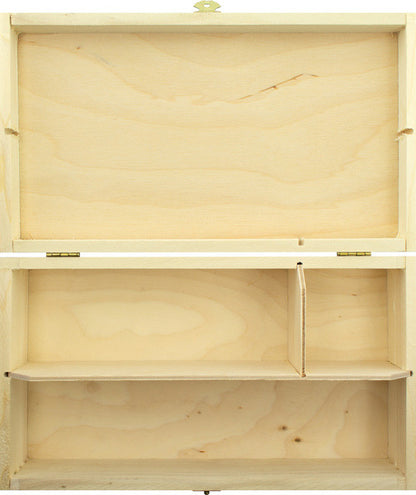 Kangaro K-0035D820 Tekendoos 3-Vaks Ongelakt,Formaat 25X14X6,5Cm