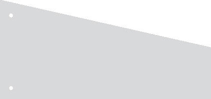 Kangaro 07070-10-Tr Scheidingsstrook 2-Gaats Trapezium 180Gr Rc Grijs