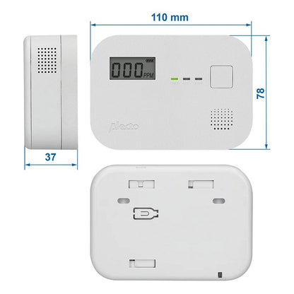 Alecto Koolmonoxide Melder Wit