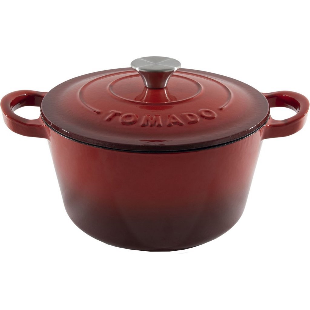 Tomado Gietijzeren Braadpan 24 Cm Rood