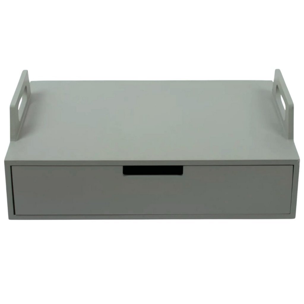 Gusta Houten Laptoptafel 41X30X14.5 Cm Groengrijs