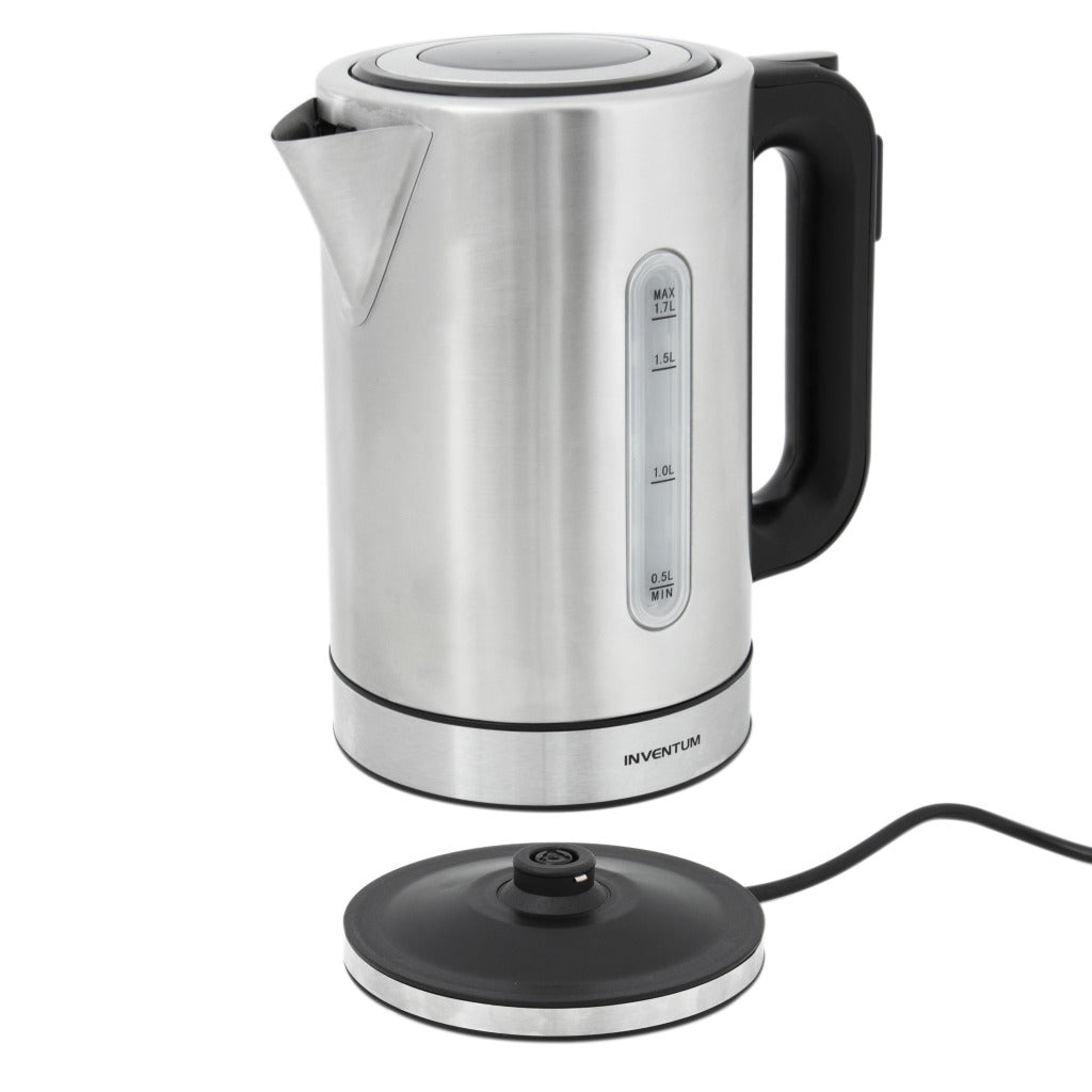 Inventum Hw817D Snoerloze Waterkoker 2200W 1.7L Rvs/Zwart
