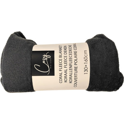 Overige Merken Cozy Maison Fleecedeken 130X160 Cm Antraciet