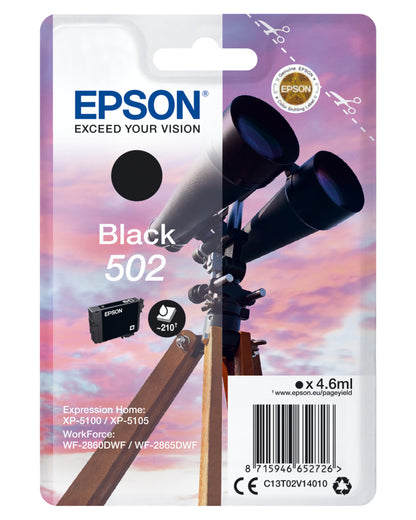 Epson T02V1 Origineel Zwart 502 4.6Ml