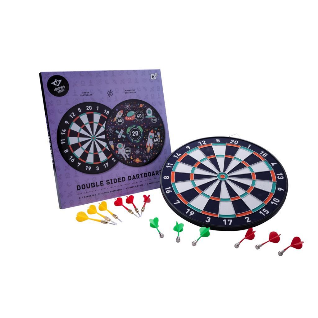 Longfield Magnetisch Dartbord Kids 2-Zijdig