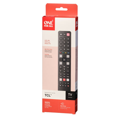 One For All Urc4922 Afstandsbediening Voor Tcl Tv Zwart