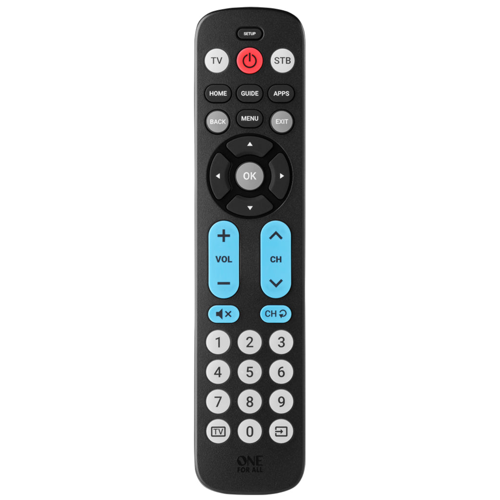 One For All Urc6821 Big Button Universele Afstandsbediening Zwart