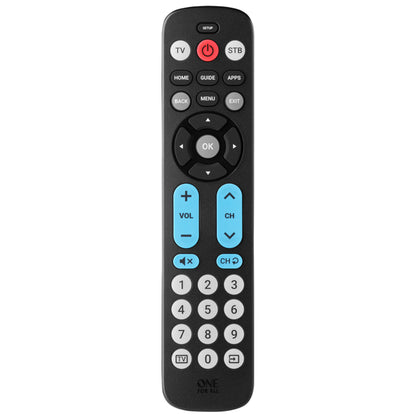 One For All Urc6821 Big Button Universele Afstandsbediening Zwart