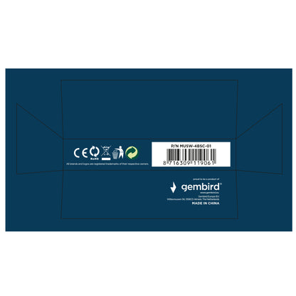 Gembird Gmb Muis Draadloos Usb-C Zwart 4Bsc