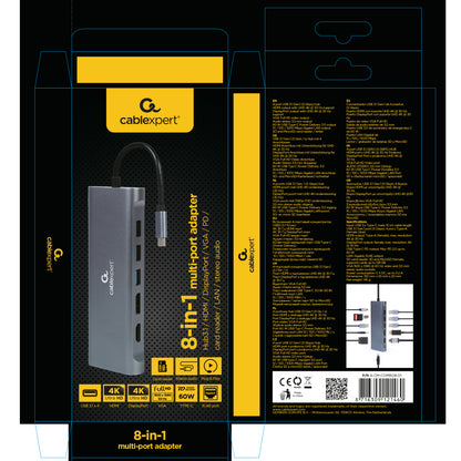 Cablexpert Gmb Usb-C Multi-Poort 8-In-1