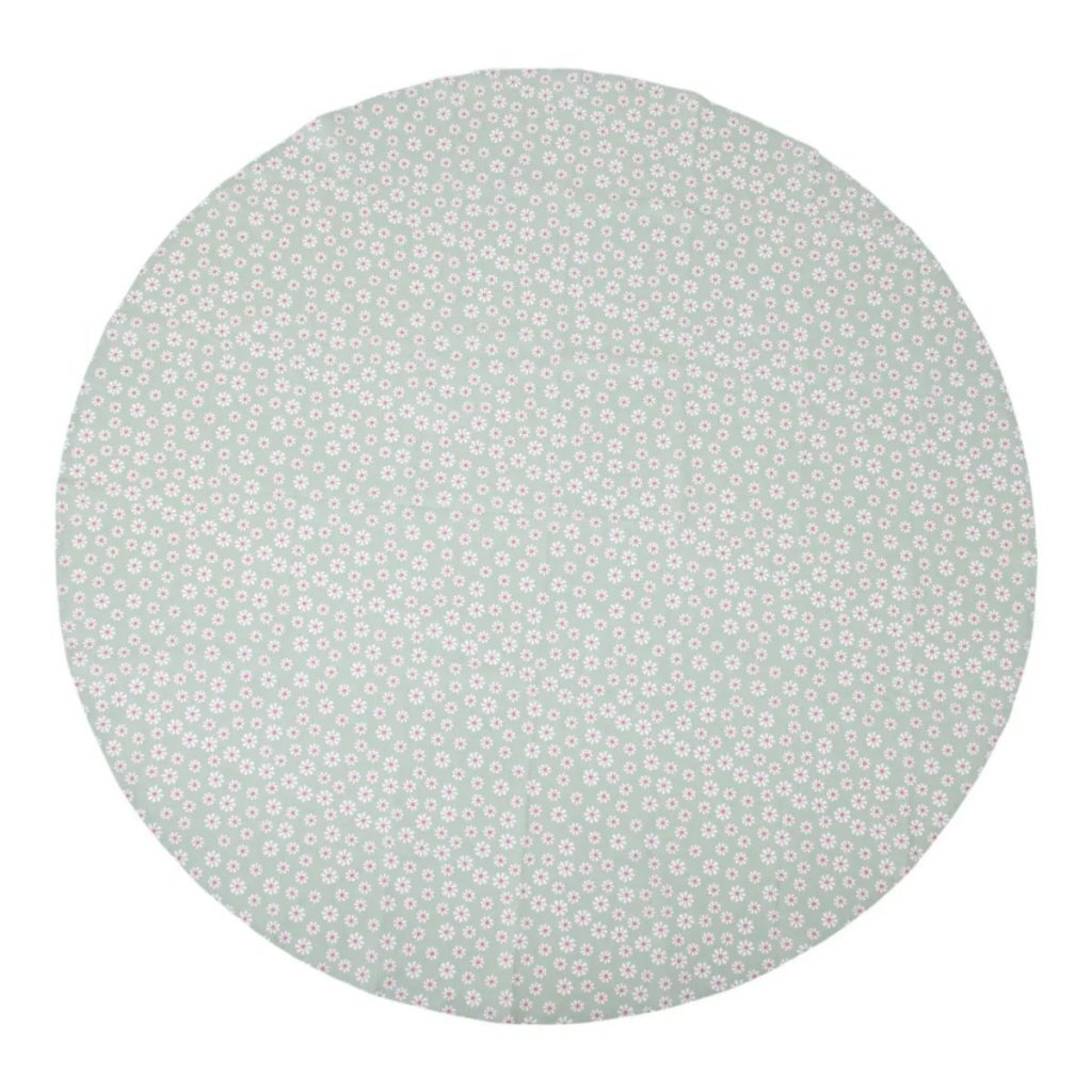 Linen&More Linen&Amp;More Daisy Flowers Tafelkleed 160 Cm Groen/Katoen