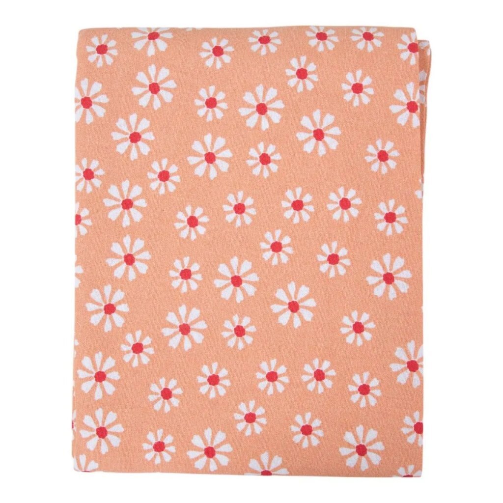 Linen&More Linen&Amp;More Daisy Flowers Tafelkleed 160 Cm Oranje/Katoen
