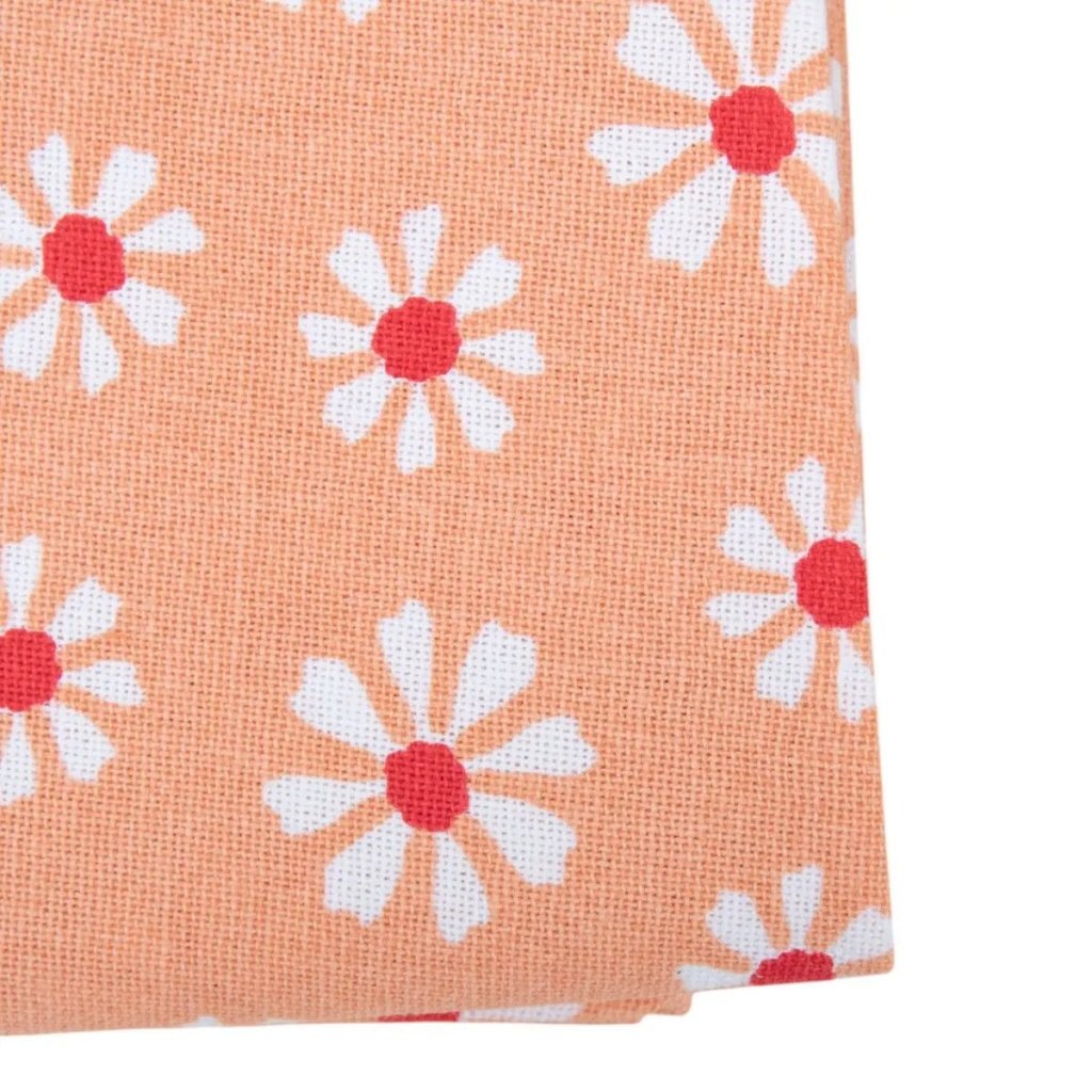 Linen&More Linen&Amp;More Daisy Flowers Tafelkleed 160 Cm Oranje/Katoen