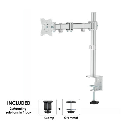 New Star Products Nm-D135Silver Monitorarm Zilver