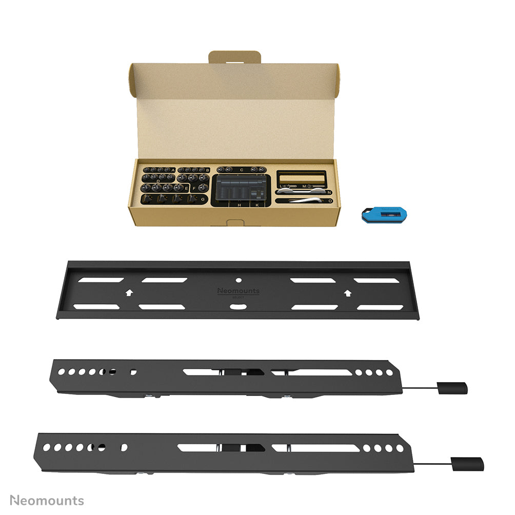 Neomounts Wl30S-850Bl14 Vlakke Wandsteun Voor Schermen Tot 65 Inch Zwart
