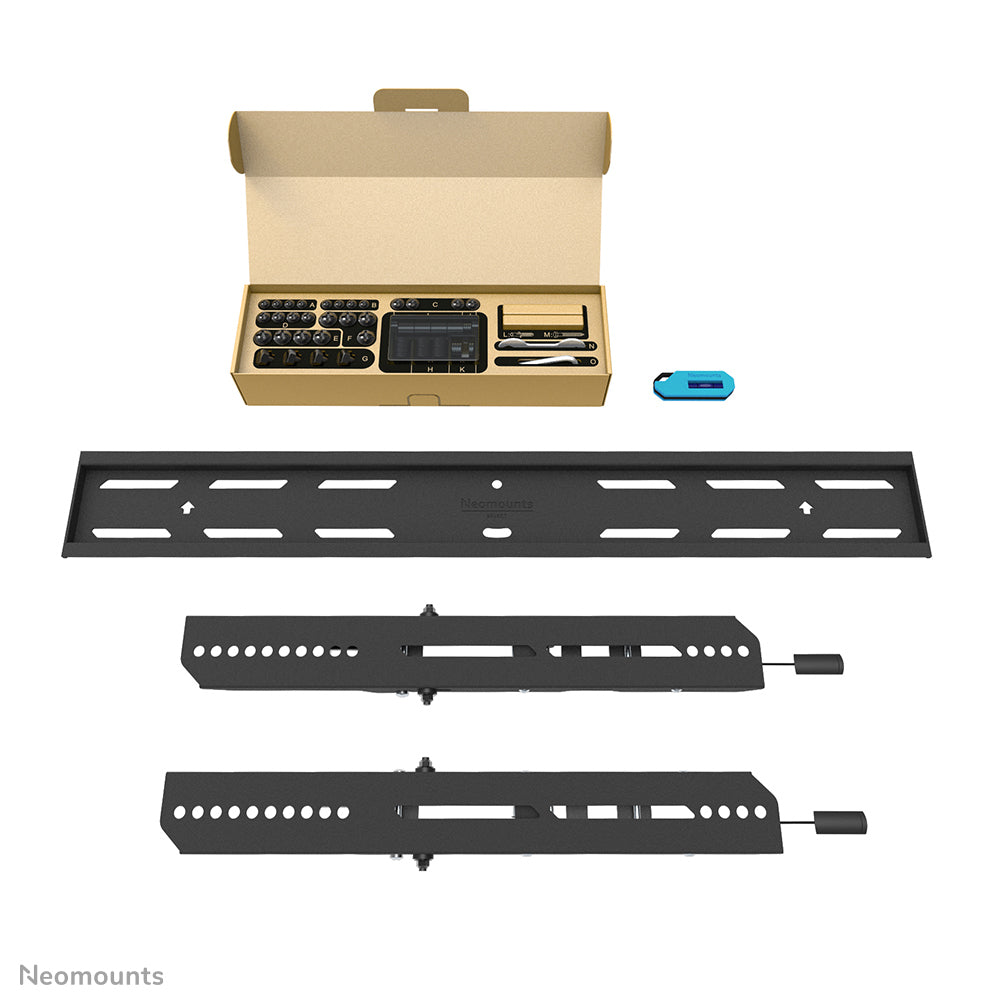 Neomounts Wl30S-850Bl16 Vlakke Wandsteun Voor Schermen Tot 82 Inch Zwart