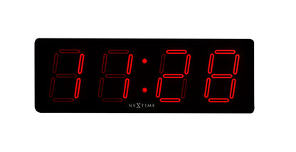 Nextime Ne-3059 Wandklok 51.5 X 18 X 4.5 Cm, Plastic, 'Big D'
