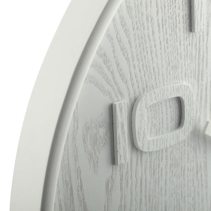 Nextime Ne-3095Wi Wandklok Dia. 53 X 3 Cm, Hout, Wit, 'Wood Wood Big'