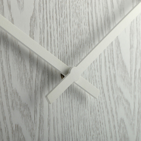 Nextime Ne-3095Wi Wandklok Dia. 53 X 3 Cm, Hout, Wit, 'Wood Wood Big'