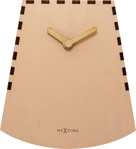 Nextime Ne-5207Rz Tafelklok Rocky 19.5X18X8.8 Cm Hout Zalm