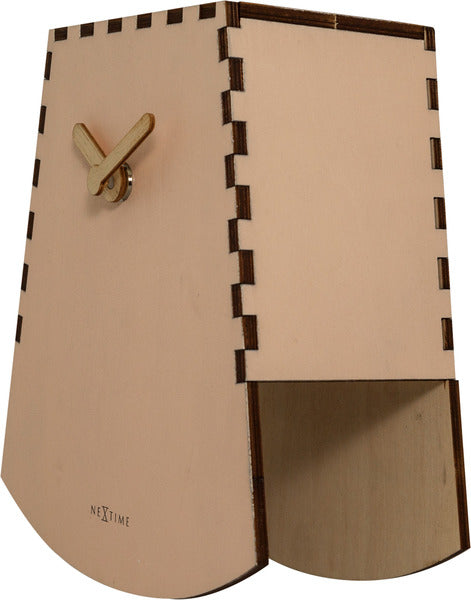 Nextime Ne-5207Rz Tafelklok Rocky 19.5X18X8.8 Cm Hout Zalm