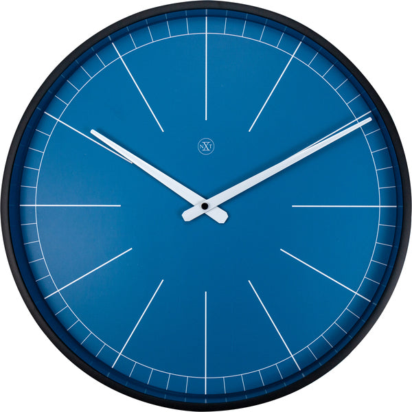 Nextime Nx-7328Bl Wandklok Nxt Ethan Ø 40 Cm Blauw