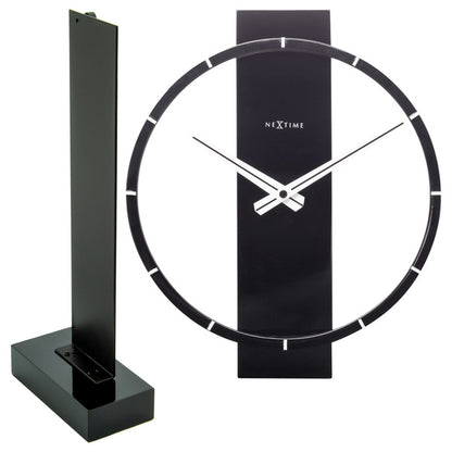 Nextime Ne-5226Zw Tafelklok Carl Table 34X27Cm Hout Zwart