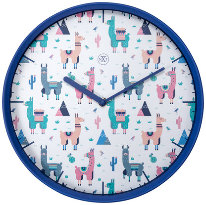 Nextime Nx-7352 Wandklok Nxt Alpalca Dia 30Cm Kunststof Blauw