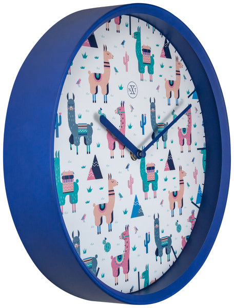 Nextime Nx-7352 Wandklok Nxt Alpalca Dia 30Cm Kunststof Blauw