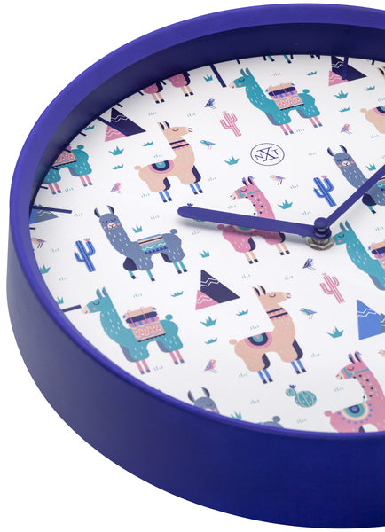 Nextime Nx-7352 Wandklok Nxt Alpalca Dia 30Cm Kunststof Blauw