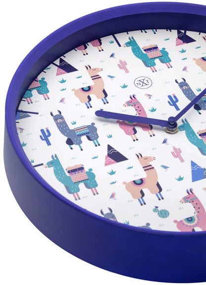 Nextime Nx-7352 Wandklok Nxt Alpalca Dia 30Cm Kunststof Blauw