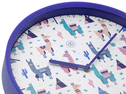 Nextime Nx-7352 Wandklok Nxt Alpalca Dia 30Cm Kunststof Blauw