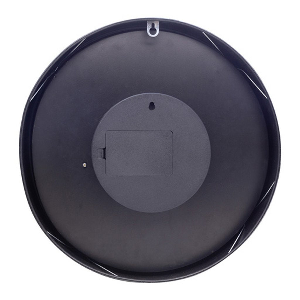 Nextime Ne-3259Zw Moderne Gear Wandklok 36 Cm Zwart/Wit