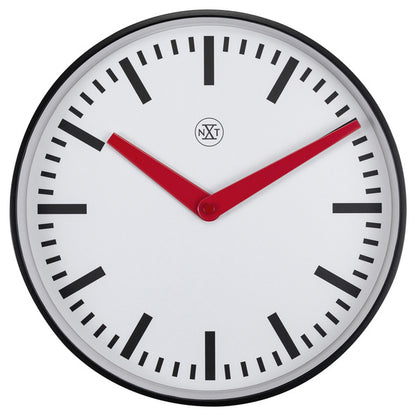 Nextime Nx-7360St Stationsklok - 25.5Cm - Stille Wandklok - Wit - Nxt By - "Newcastle"