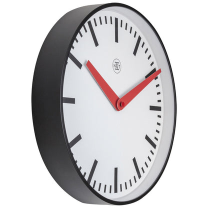 Nextime Nx-7360St Stationsklok - 25.5Cm - Stille Wandklok - Wit - Nxt By - "Newcastle"