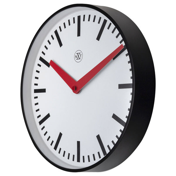 Nextime Nx-7360St Stationsklok - 25.5Cm - Stille Wandklok - Wit - Nxt By - "Newcastle"