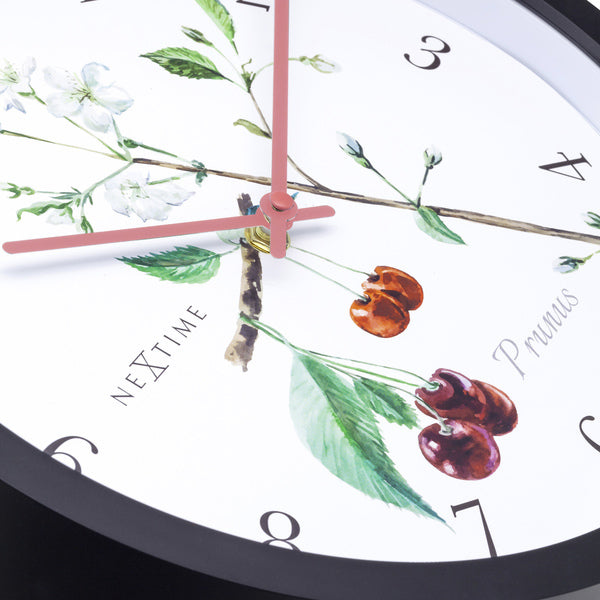 Nextime Ne-4314 Buitenklok Prunus 30.5 Cm Zwart/Wit