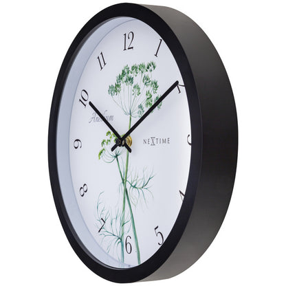 Nextime Ne-4315 Buitenklok Anethium 30.5 Cm Zwart/Wit