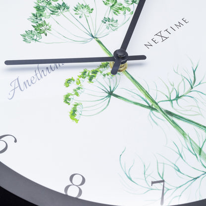 Nextime Ne-4315 Buitenklok Anethium 30.5 Cm Zwart/Wit