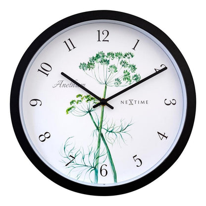 Nextime Ne-4315 Buitenklok Anethium 30.5 Cm Zwart/Wit