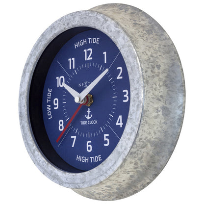 Nextime Ne-4321Bl Tide Getijdenklok 22 Cm Blauw/Metaal