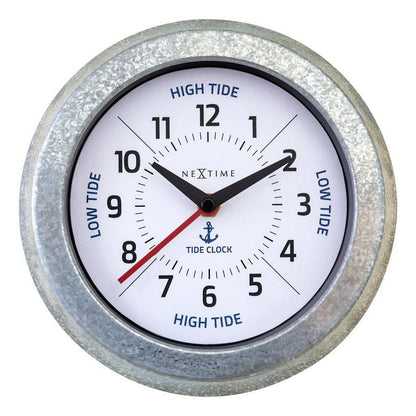 Nextime Ne-4321Wi Tide Getijdenklok 22 Cm Wit/Metaal