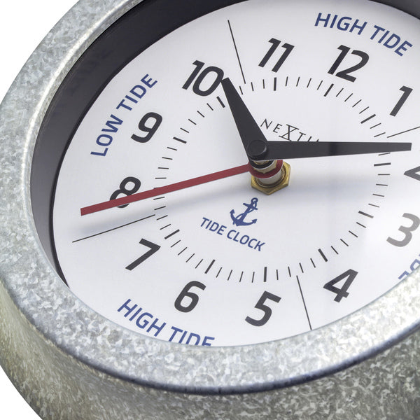 Nextime Ne-4321Wi Tide Getijdenklok 22 Cm Wit/Metaal