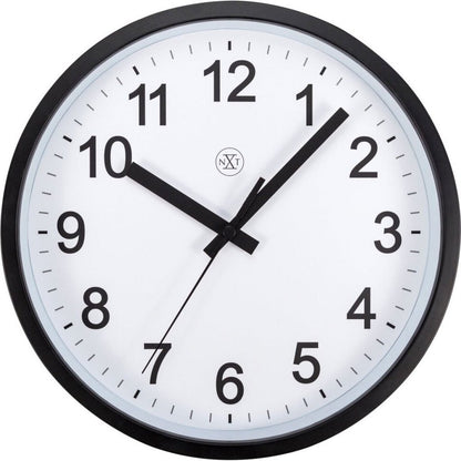 Nextime Nx-7366Zw Wandklok Robust 25.5 Cm Zwart/Wit